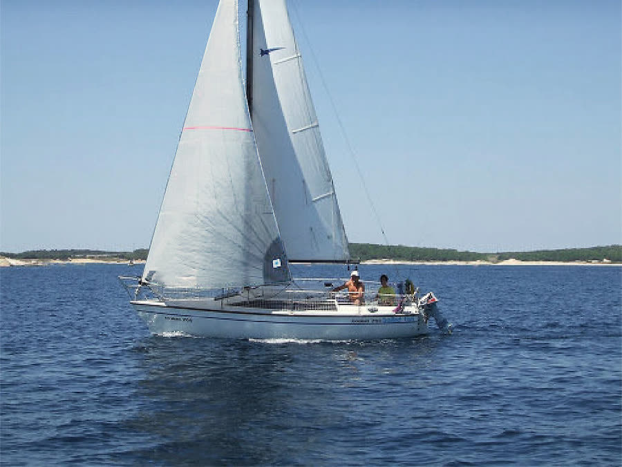 Molly Moon unter Segeln auf der Ostsee