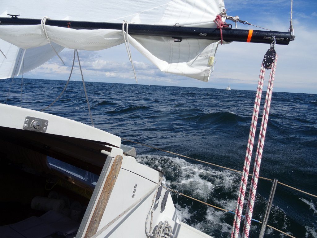 Molly voll in Fahrt. Bei kräftigen Winden hat sich die Yacht auf der Ostsee voll bewährt