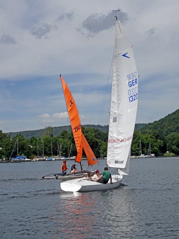Auch vom Start weg schnell. Das Gästeboot Diaz
