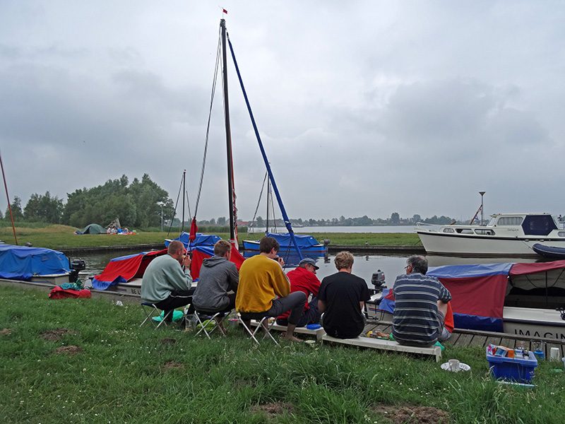 Klönsnack auf Rakkenpolle. Die letzte Übernachtung auf der kleinen Insel im Heeger Meer