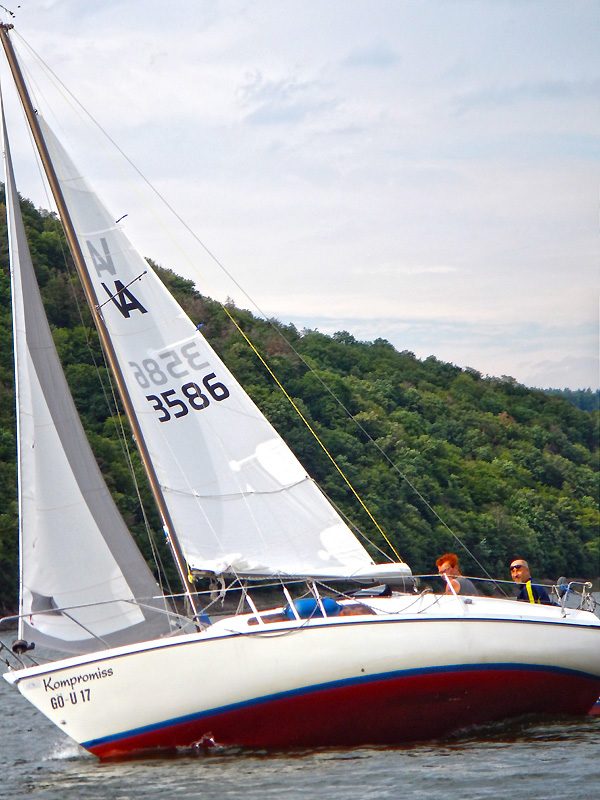 Guter Wind. Die Varianta in voller Fahrt