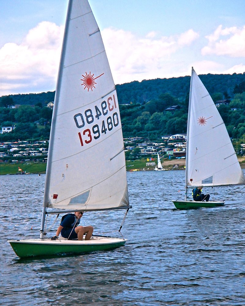 Ein guter Sommer für die Laser: Sonne, Wind und viel frisches Wasser im See