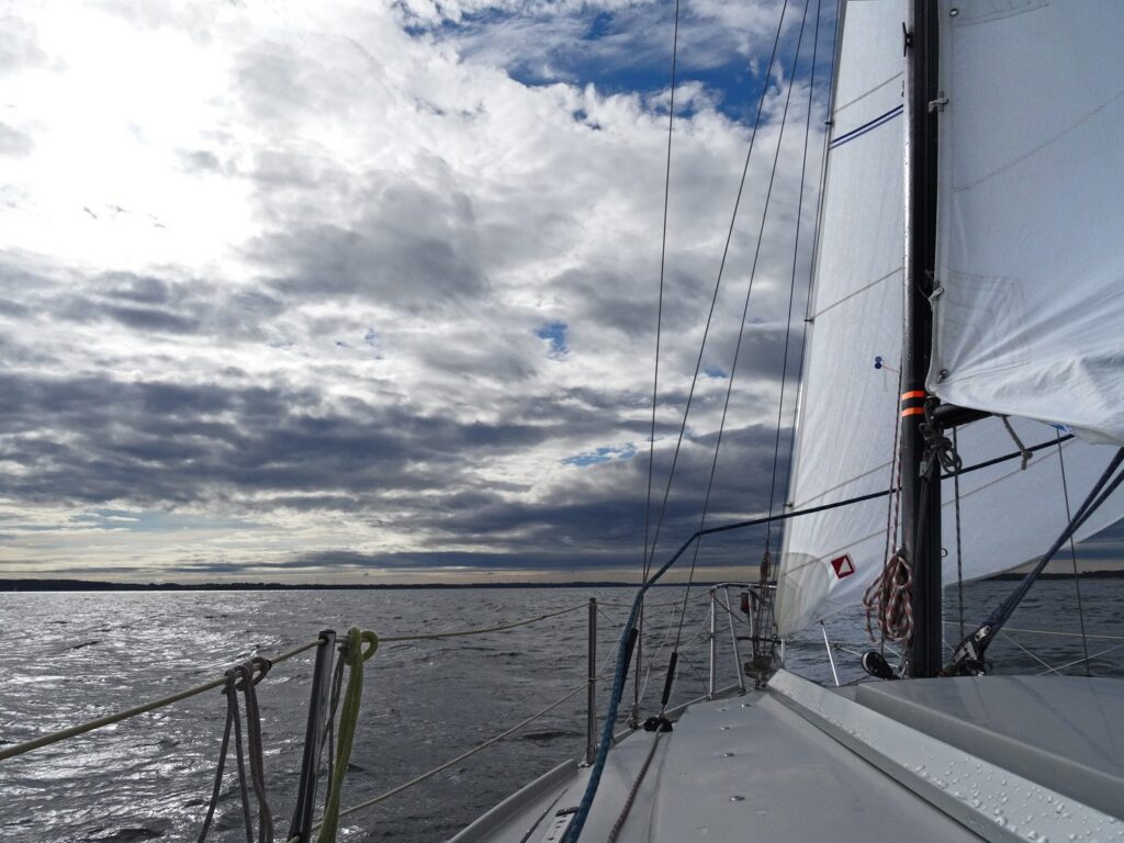 Segeln vor der Eckernförder Bucht Anfang Oktober