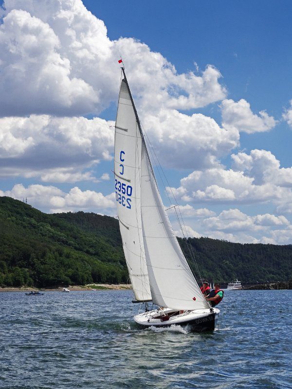 Tulli heißt Wind auf Finnisch. Die aus den Niederlanden stammende Centaur, jetzt Liegeplatz in Bettenhagen, mag kräftigen Wind und steckt Böen gut weg